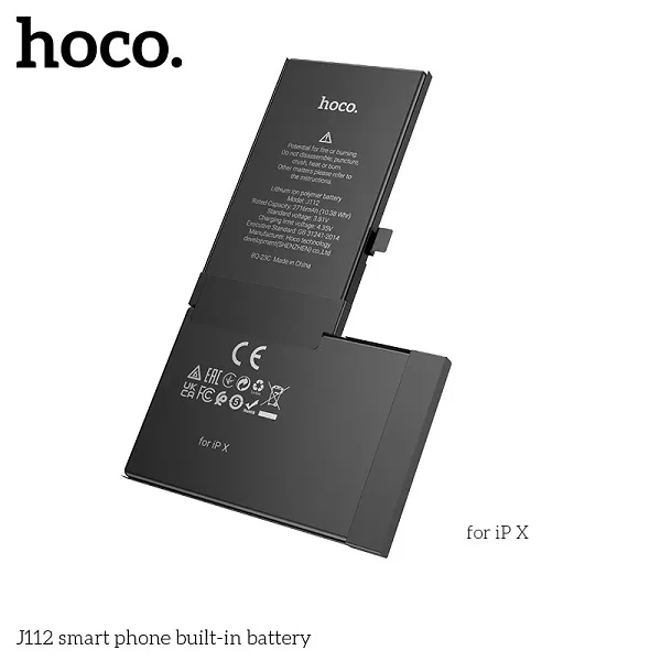 Replacement Battery for iPhone X - Hoco J112-iPx 2716mAh Li-Polymer
